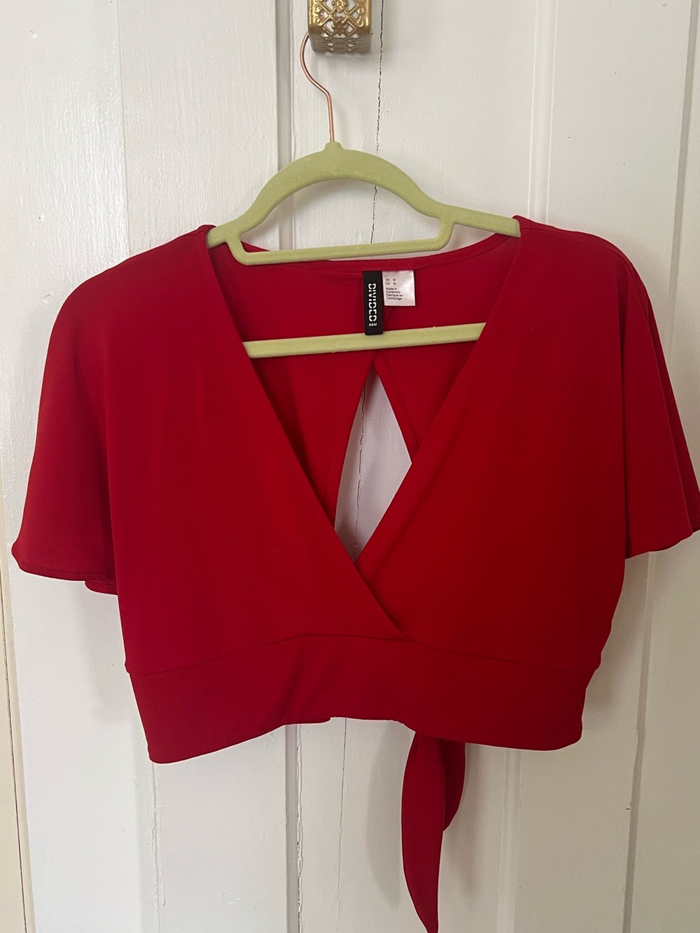 Red Cute Crop Top
